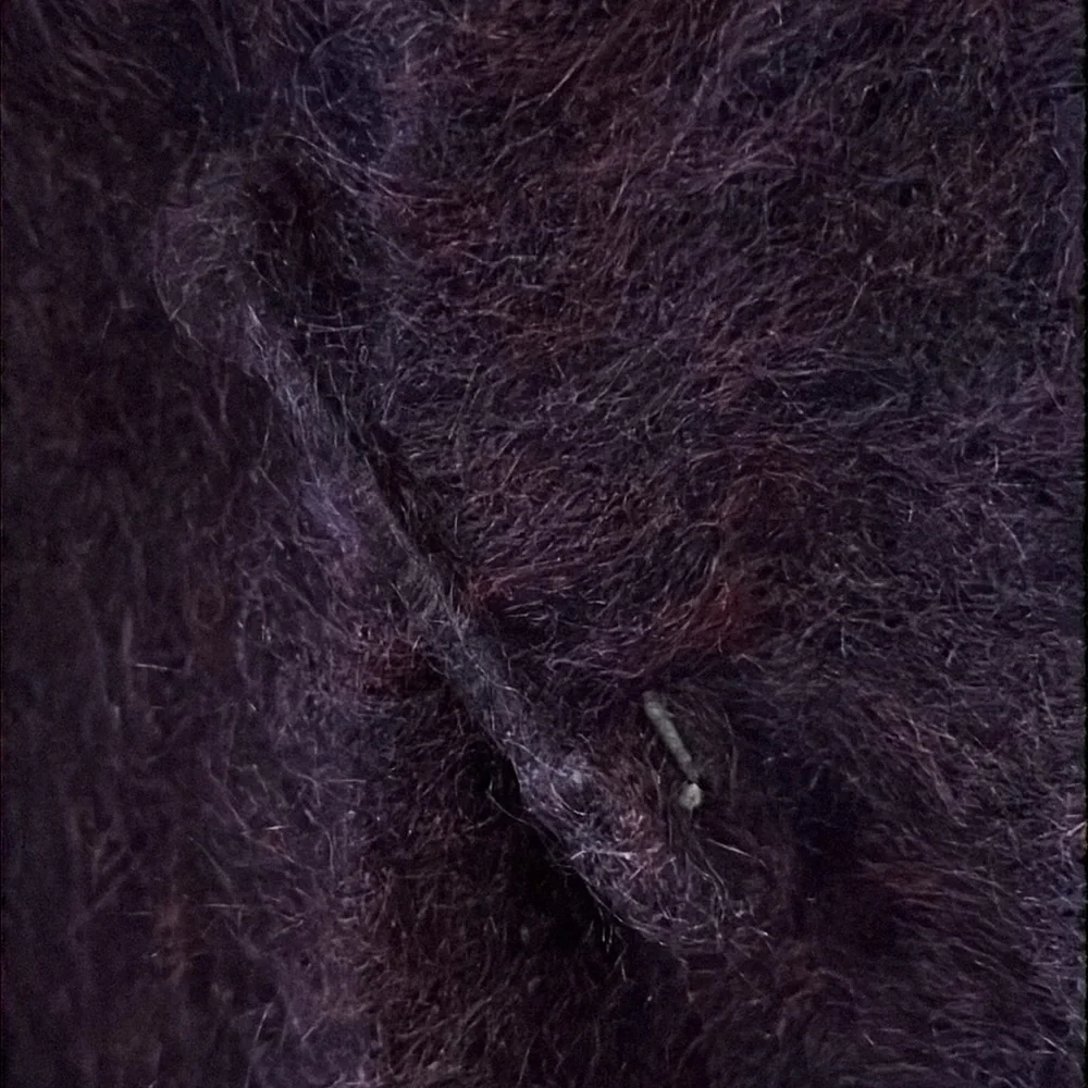 Eileen Fisher XS mohair, long royal purple sweater - Picture 5 of 8